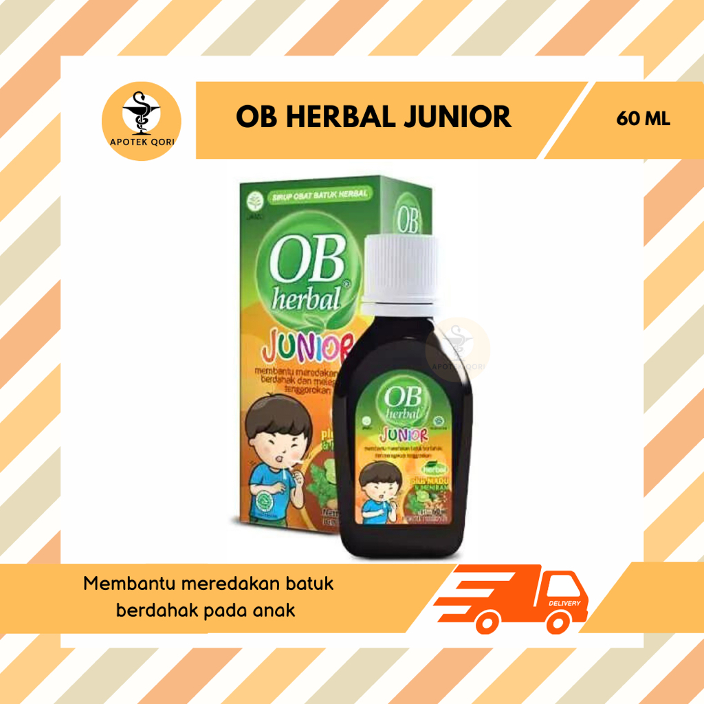 OB HERBAL JUNIOR 60 ML/OBAT BATUK HERBAL ANAK