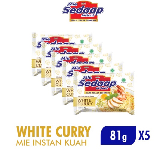 

TIPE VJR793 Sedaap Mie Instan White Curry Bag 81 gr x5