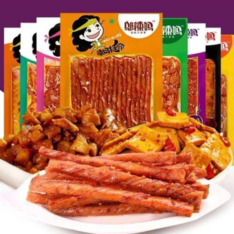 

Disk0n [BPOM] TERMURAH WULAMA HALAL LATIAO VEGETARIAN/cemilan snack cina (邬辣妈豆卷) 100 gram Seller Now