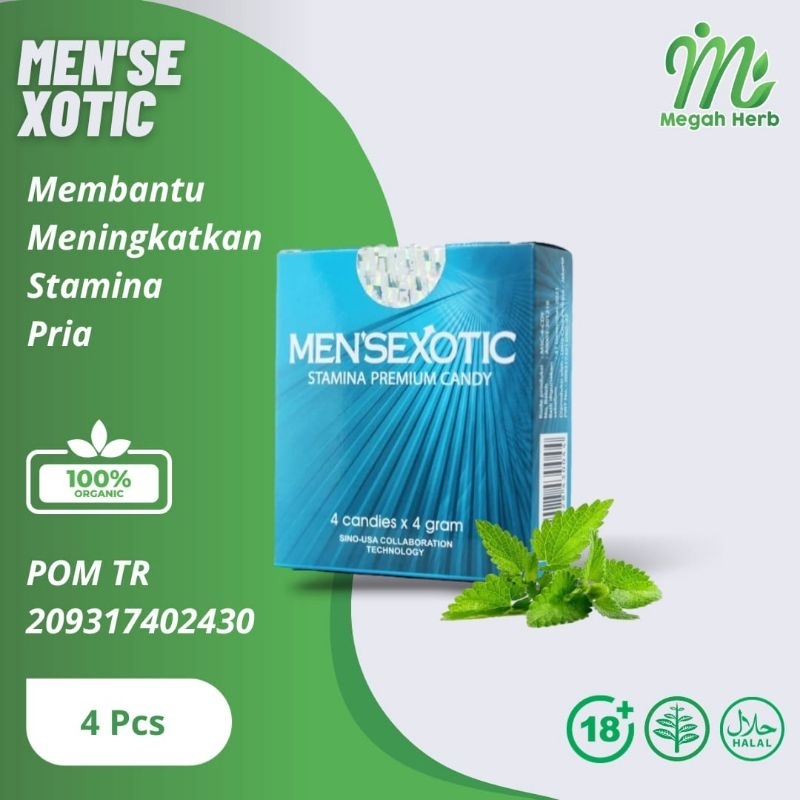 Permen Mensexotic Stamina Premium Candy Isi 4 Pcs