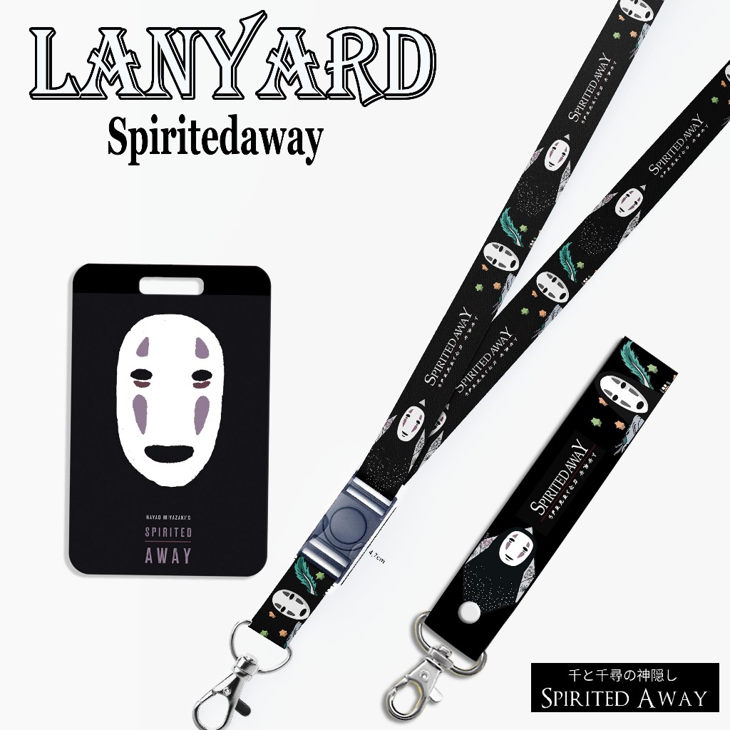 

STRAP LANYARD CARD HOLDER Spirited Away Gantungan Kunci, Handphone, ID Card