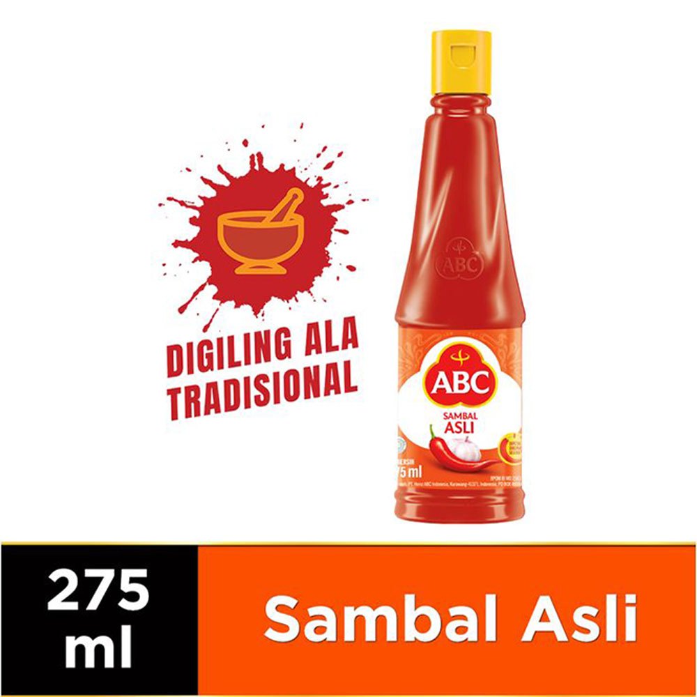 

Abc Sambal Asli 275mL ( Free Ongkir Free Kardus )