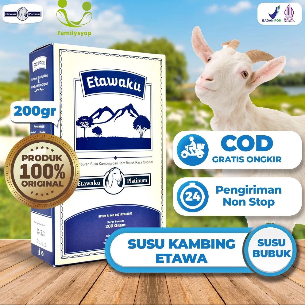 

Etawaku Platinum || Susu Kambing Segar Etawa Provit Bubuk Krimer Nabati Atasi Masalah Pernafasan Asma Bronkitis Sesek Napas Sesak Nafas Tingkatkan Imunitas Daya Tahan Tubuh Isi 200gr 49
