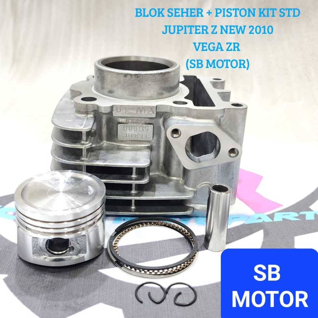 PAKET BLOK SEHER + PISTON KIT VEGA ZR JUPITER Z NEW 2010 OS STANDAR HIGH QUALITY