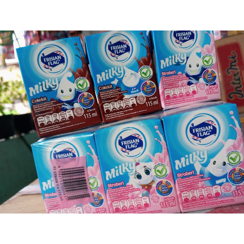 

SUSU Frisial Flag UHT Milky Cokelat / Stobery 115ml x5