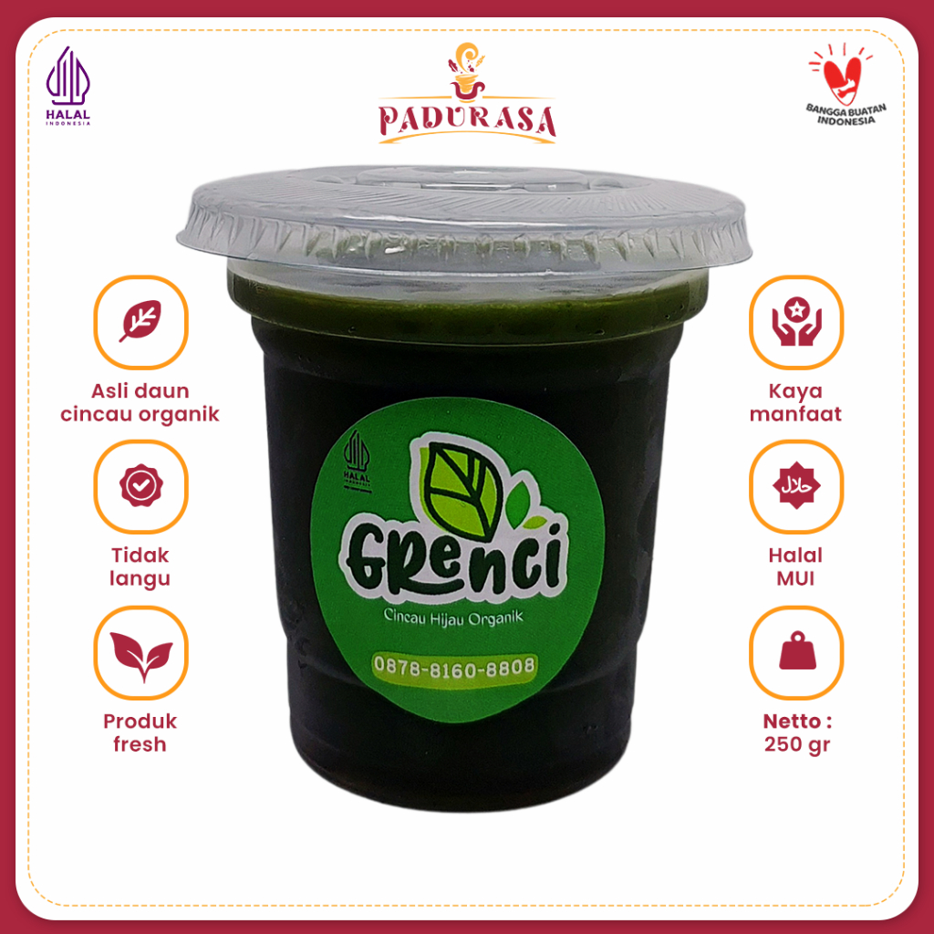 

Grenci Cincau Hijau Organik Padurasa Proses Higienis 250 Gram Bebas Gula Dapat Dimakan Langsung Campuran Toping Minuman HALAL MUI