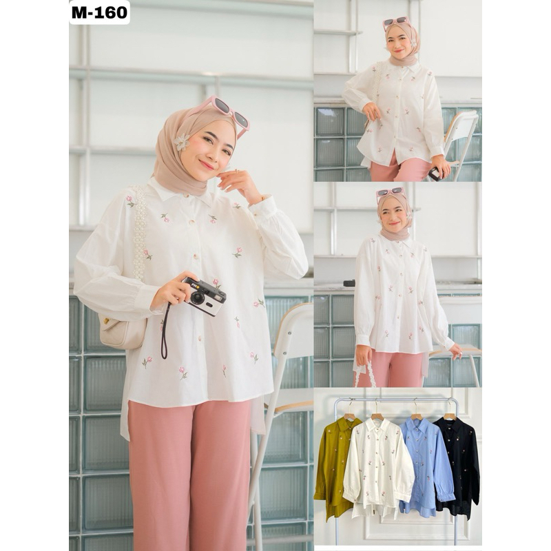 Blouse bunga katun premium