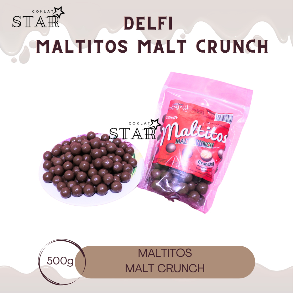 

COKLAT DELFI MALTITOS MALT CRUNCH 500gr/COKELAT SUSU