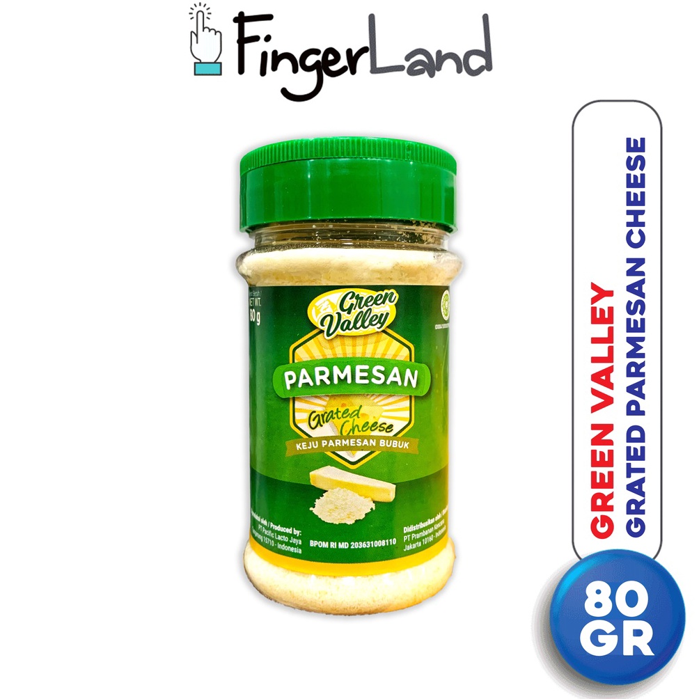 

COD GREEN VALLEY Grated Parmesan Cheese 80 gram Keju Parmesan Parut ➺Diskon Promo