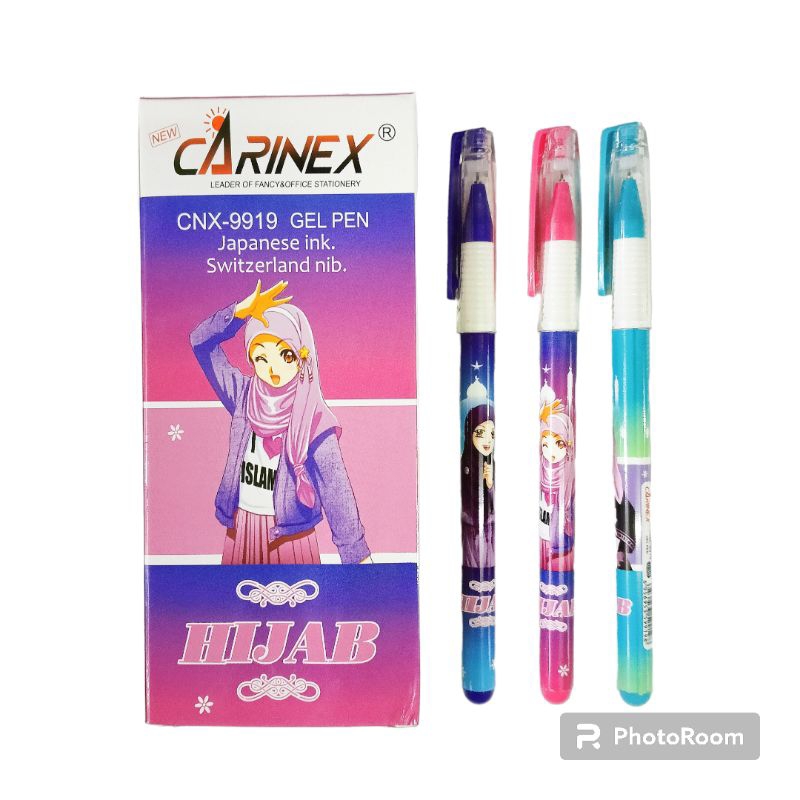 

Pulpen Karakter Hijab Muslim 0.5mm (1pak/12pcs)