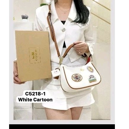 tas motif cartoon white 5218-1