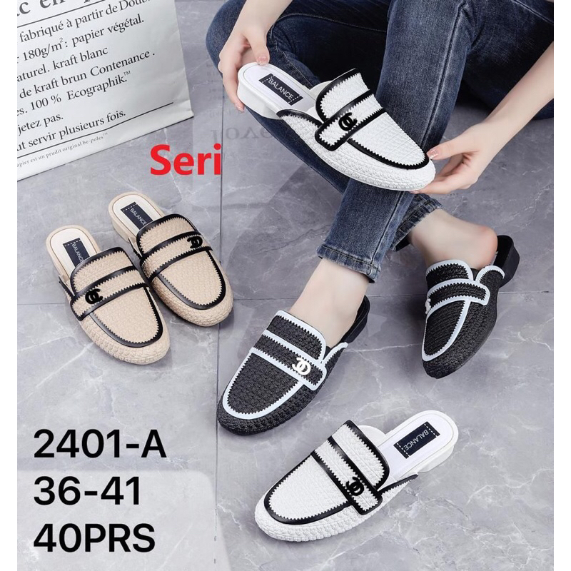 Sandal Balance 2401-A Sandal Bustong Motif CC Tikar Terbaru