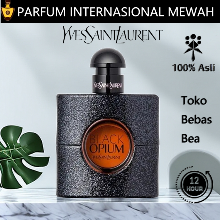 Parfum Ysl black opium Yves Saint Laurent EAU DE PARFUM SPRAY EDP 90 ML Parfume Wanita original 100%
