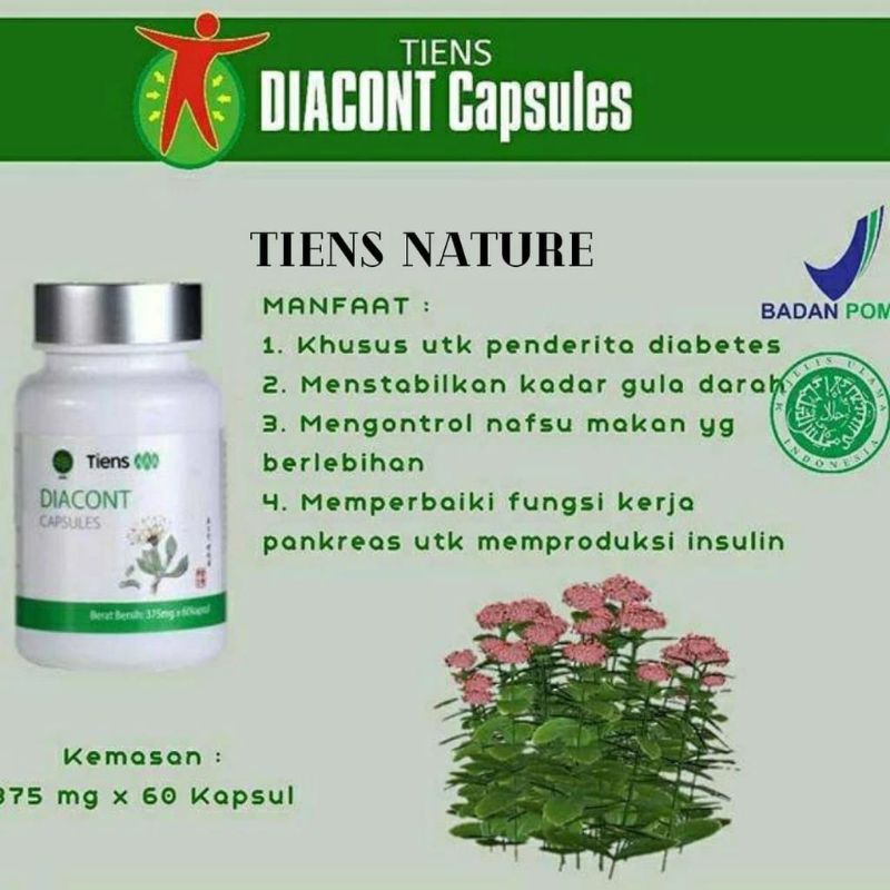 Diacont Kapsul Obat Cina Diabetes
