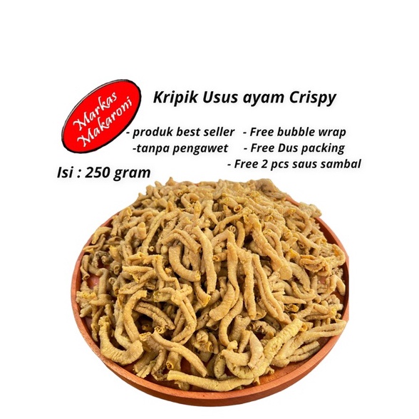 

[ADN] Kripik usus crispy original 250gr ➲Seller