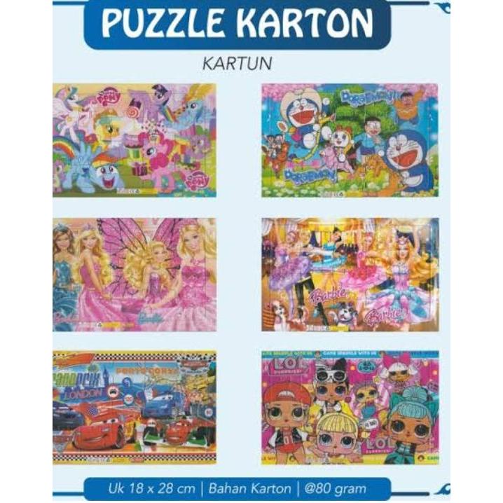 

Puzzle Anak Perempuan Laki Karton / Mainan Edukasi