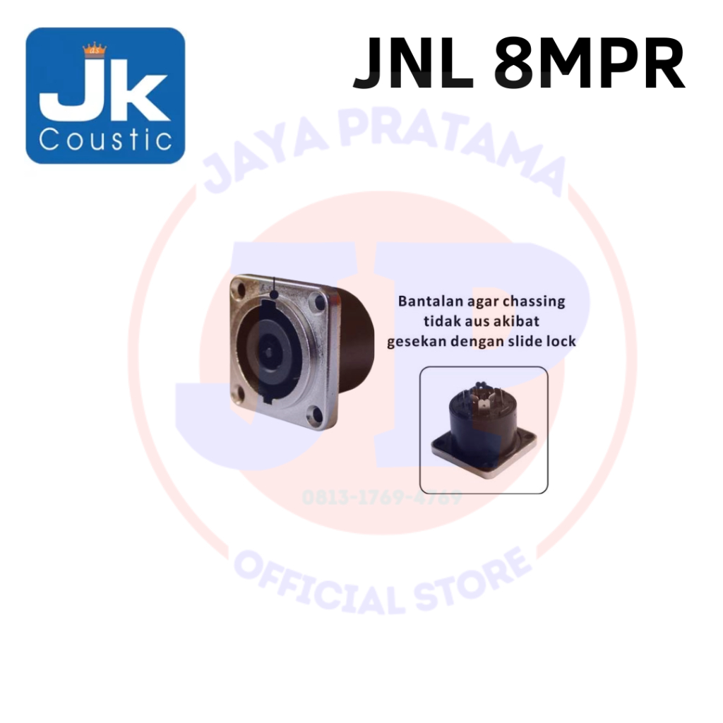 Jack Speakon Chasis 8 Pin Jk Coustic JNL8MPR Jack Speakon Chasis