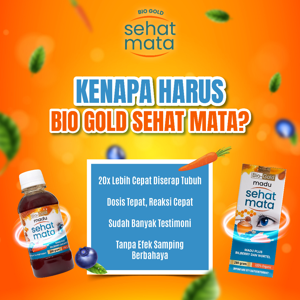 Madu Sehat Mata Bio Gold Untuk Memelihara Kesehatan Mata