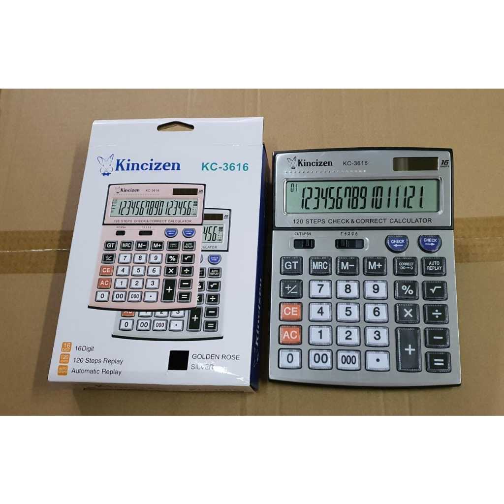 

Kalkulator Kincizen KC 3616 16Digit Calculator CHECK AND CORRECT