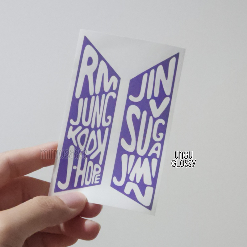 [cutting sticker] logo BTS full name