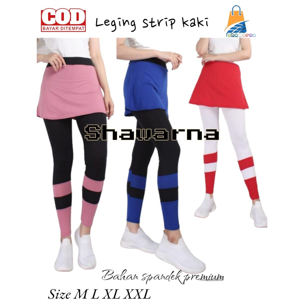 Leging Rok Senam/Leging Rok Kombinasi / Leging rok Sport