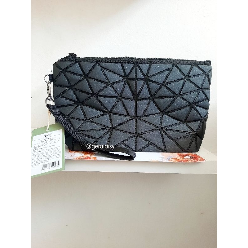 KKV Black Pouch Make up/ Tas Kosmetik Diamond/ Tas Make up