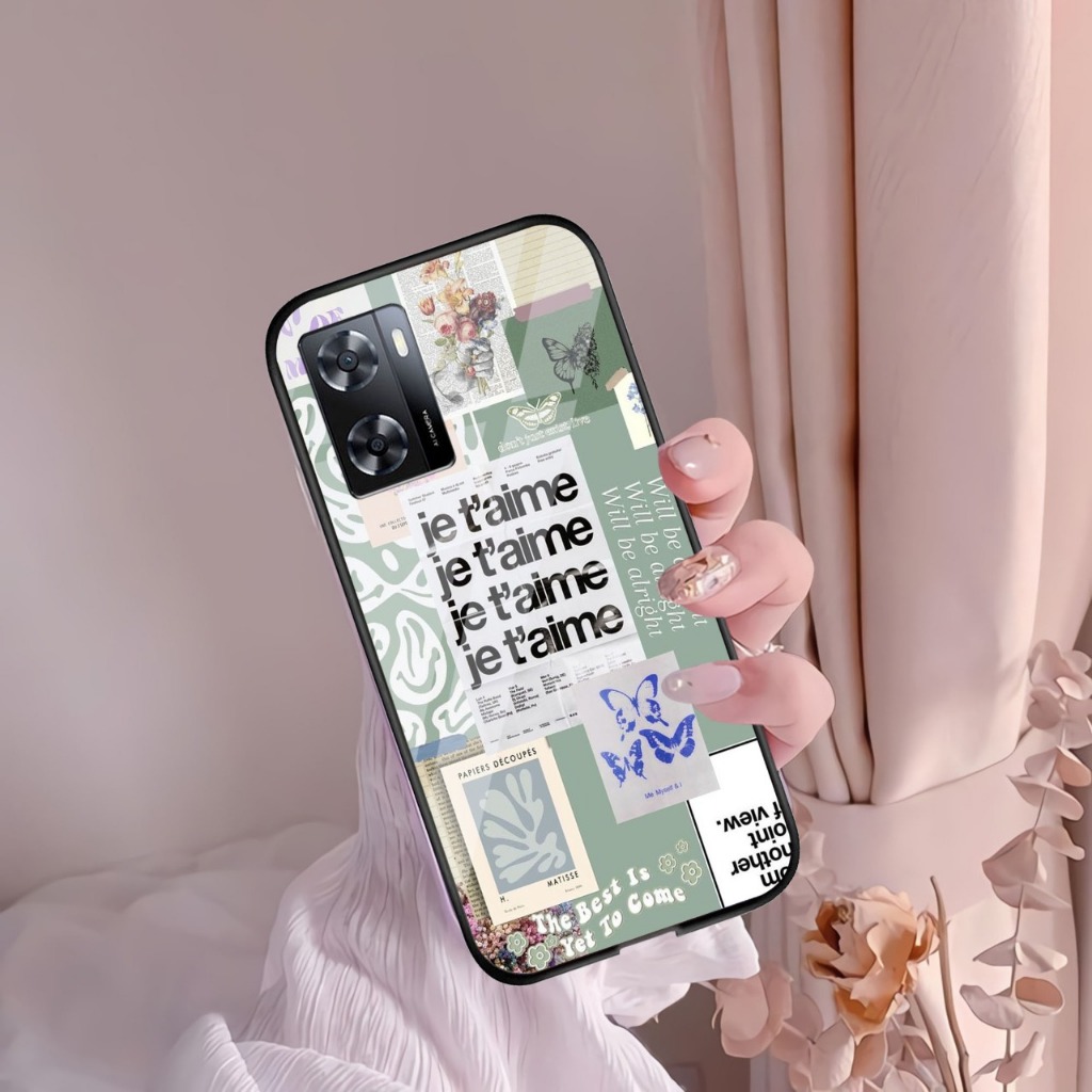 Case Oppo A57 A77s 2022 - Softcase kaca Oppo A57 2022 - Casing Hp Oppo A77s 2022 - Silikon Hp Oppo A