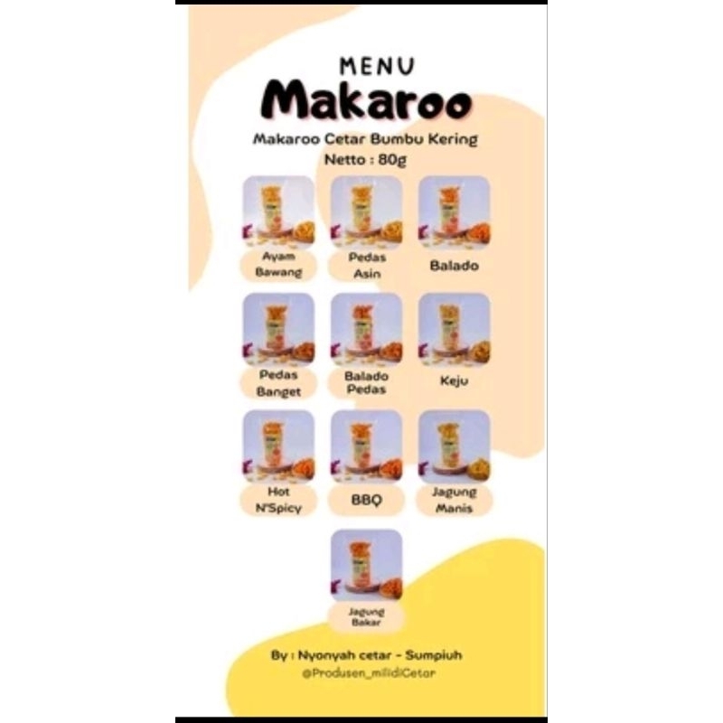 

Makaroni Cetar 80gr