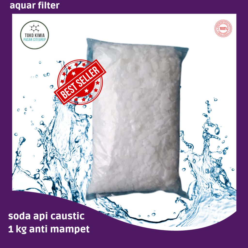 Soda Api 1Kg / Caustic Soda 1Kg / NaOH 1Kg / Soda Api Murah