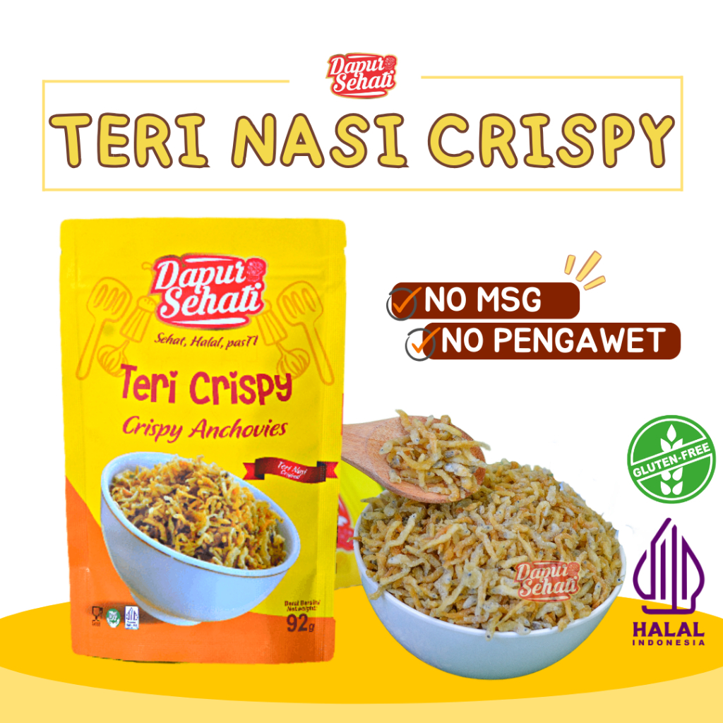 

TERI CRISPY/ TERI NASI / TERI MEDAN IKAN TERI rufani TERI NASI CRISPY DAPUR SEHATI