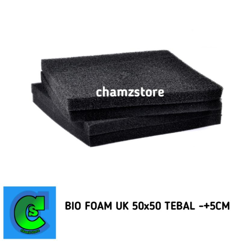 kapas busa bio foam biofoam 50x50x5cm media filter kolam koi / bio foam 50x50
