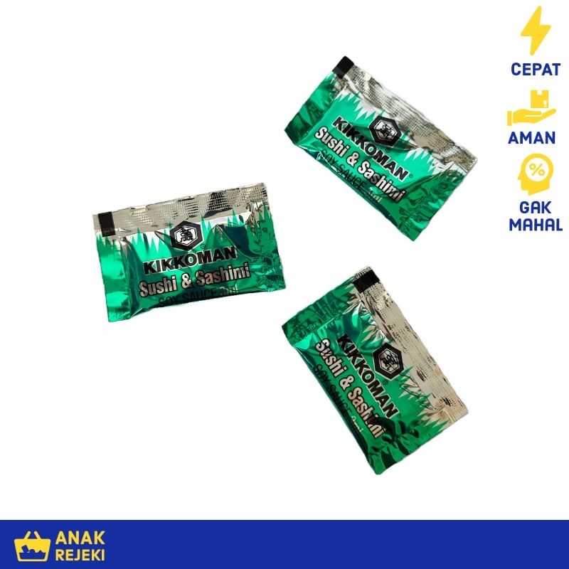 

Kikkoman Soy Sauce Sachet 3ml - Kecap Asin Jepang Sachet Shoyu Sushi - 1pcs