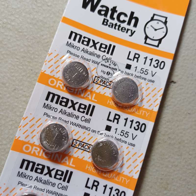 BATERAI JAM TANGAN MAXELL LR1130 BATRE 1130 BATTERY JAM