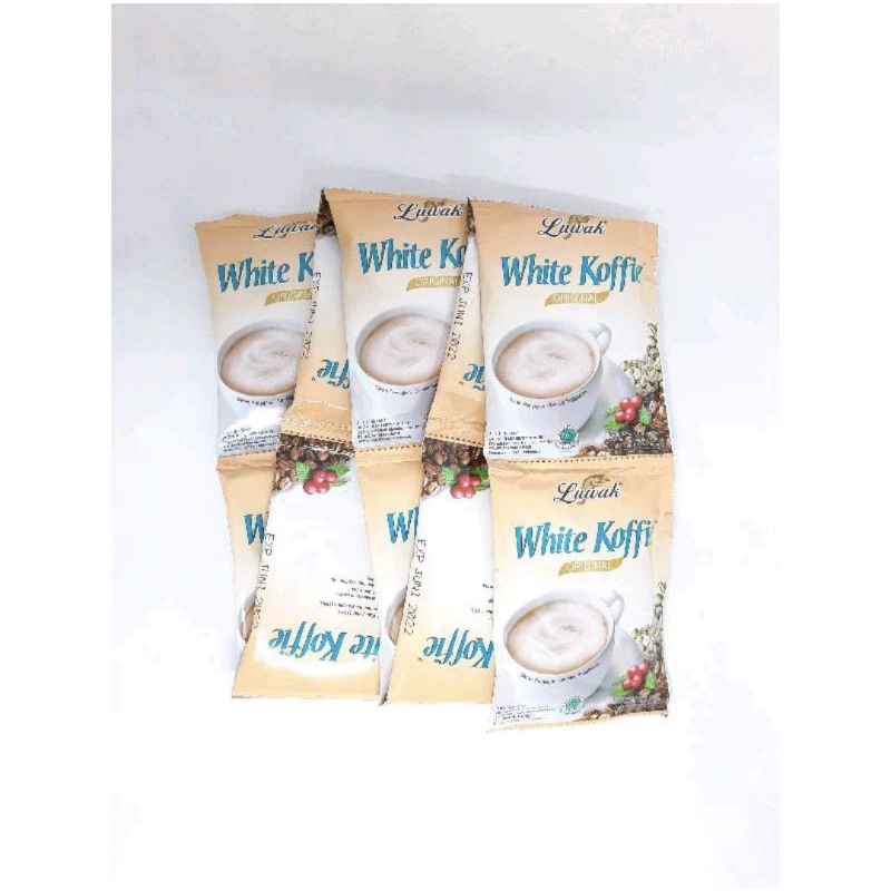 

1 renceng isi 10 sachet luwak white coffee original