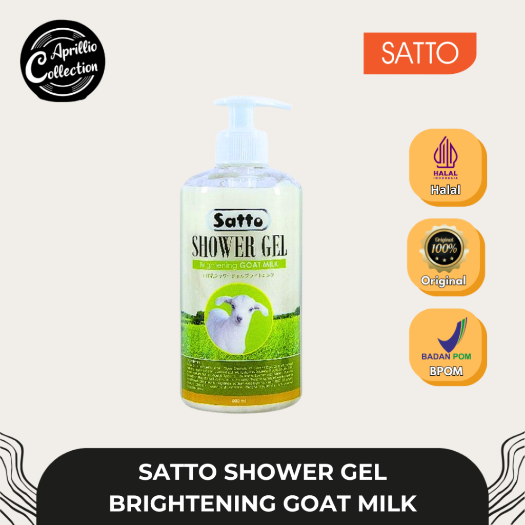 SATTO SHOWER GEL BRIGHTENING GOAT MILK 500ML