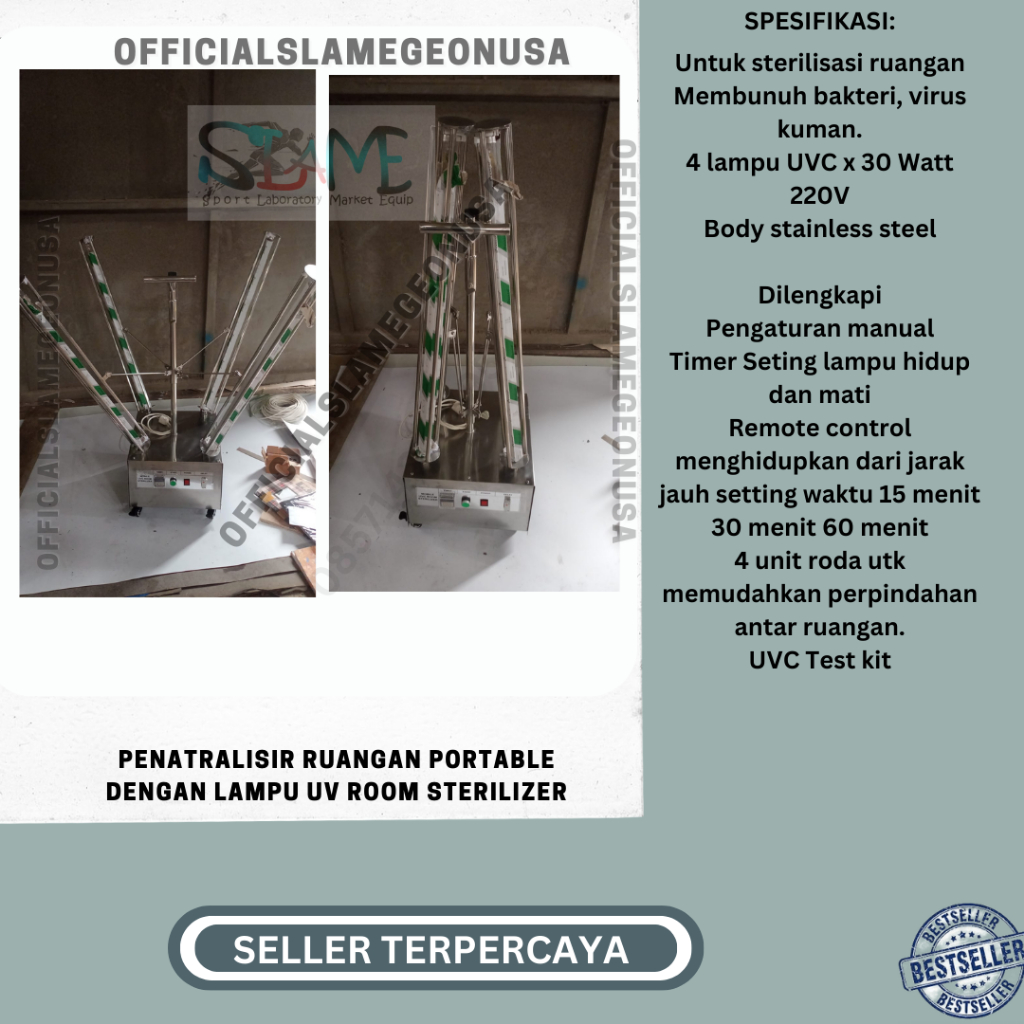 Penatralisir Ruangan Portable Dengan Lampu UV Room STERILIZER