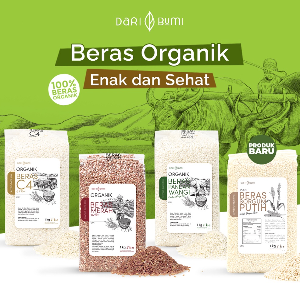 

Mur4h Dari Bumi Beras Organik 1 Kg Premium Pure [20]