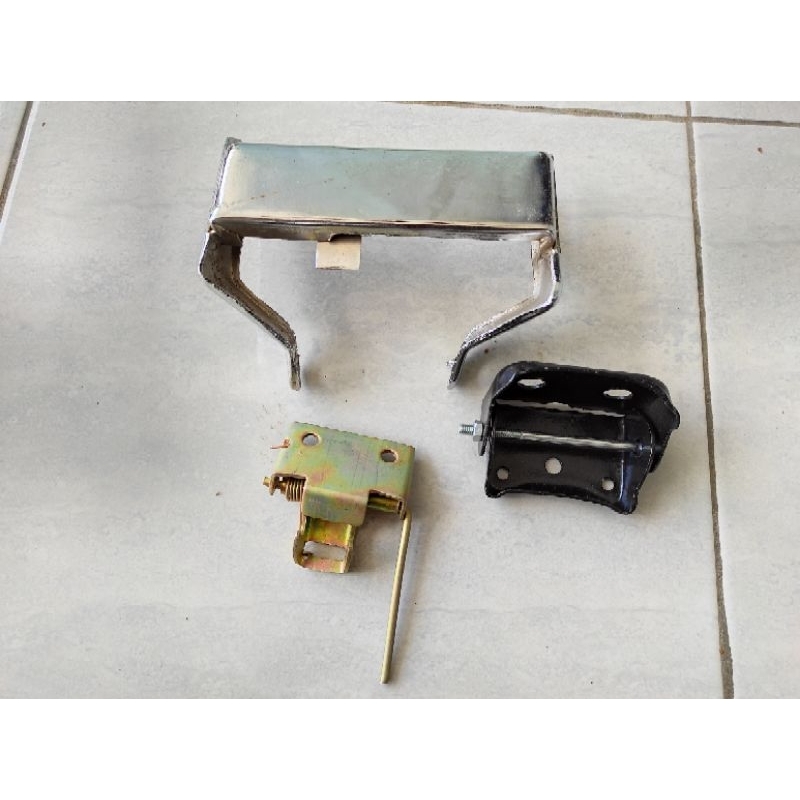 BREKET BRECKET JOK C70 DUDUKAN JOK C70 SET ENGSEL DAN KUNCI JOK HONDA C 70 BAHAN TEBAL DETAIL ORI OR