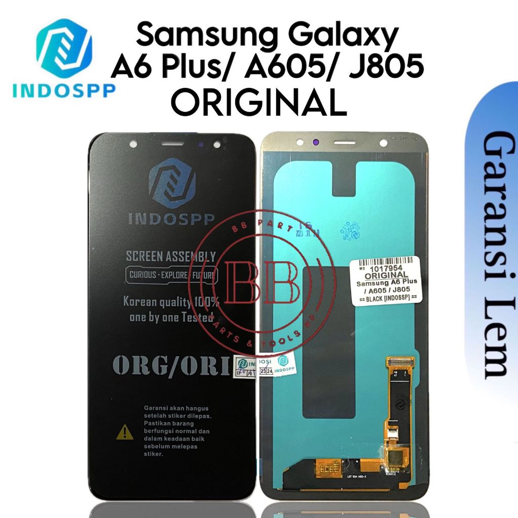 ORIGINAL INDOSPP - LCD Touchscreen Fullset Samsung Galaxy A6+ / A6 Plus / A605 / J805 / SM-A605FN / 