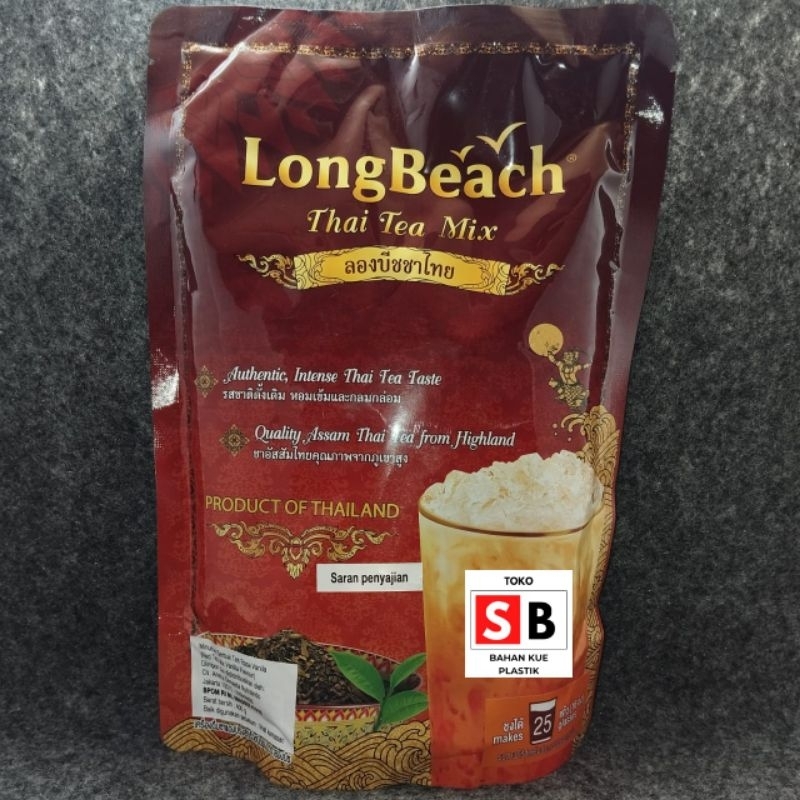 

THAI TEA LONG BEACH 400 GR TEH MIX AUTHENTIC THAILAND TASTE HALAL