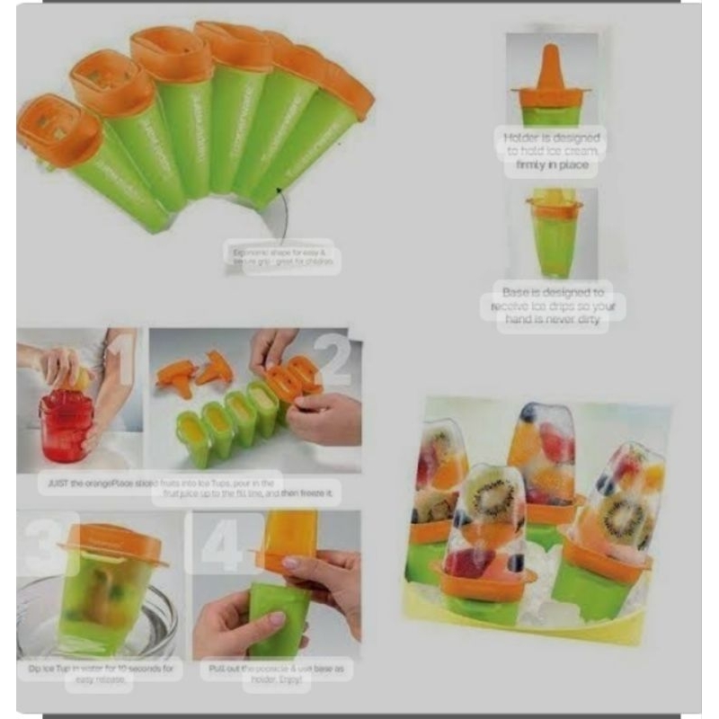 tupperware ice Lolly set