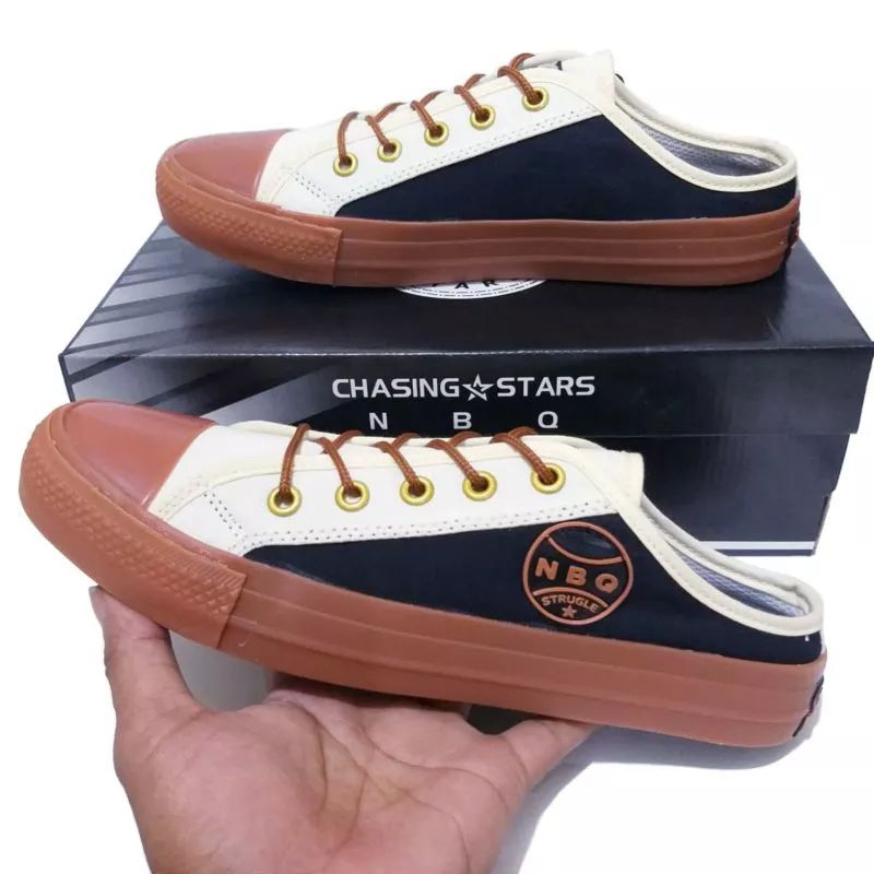 SEPATU SLOP SNEAKERS NBQ STRUGLE SLOP PRIA WANITA FREE BOK