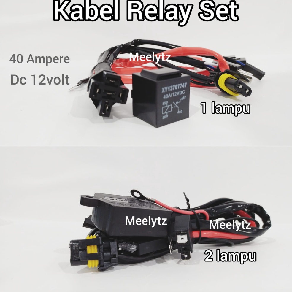 7QIGZ Premium Kabel Relay set Lampu HID Projie Projector Biled LED H4 Motor Mobil ←Terupdate