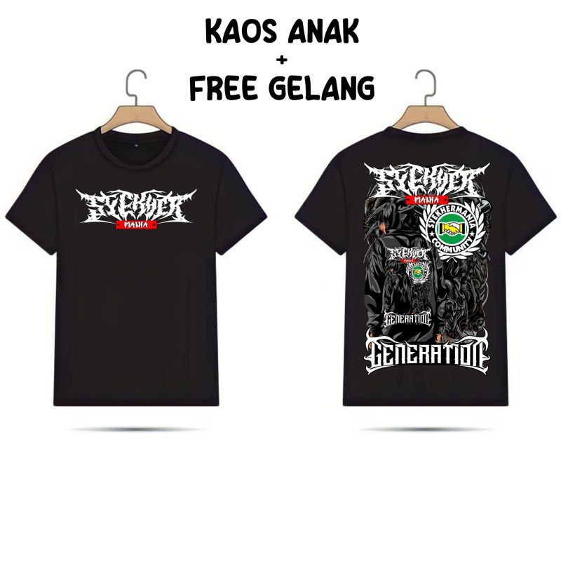 KAOS SYEKHERMANIA ANAK,  FREE GELANG