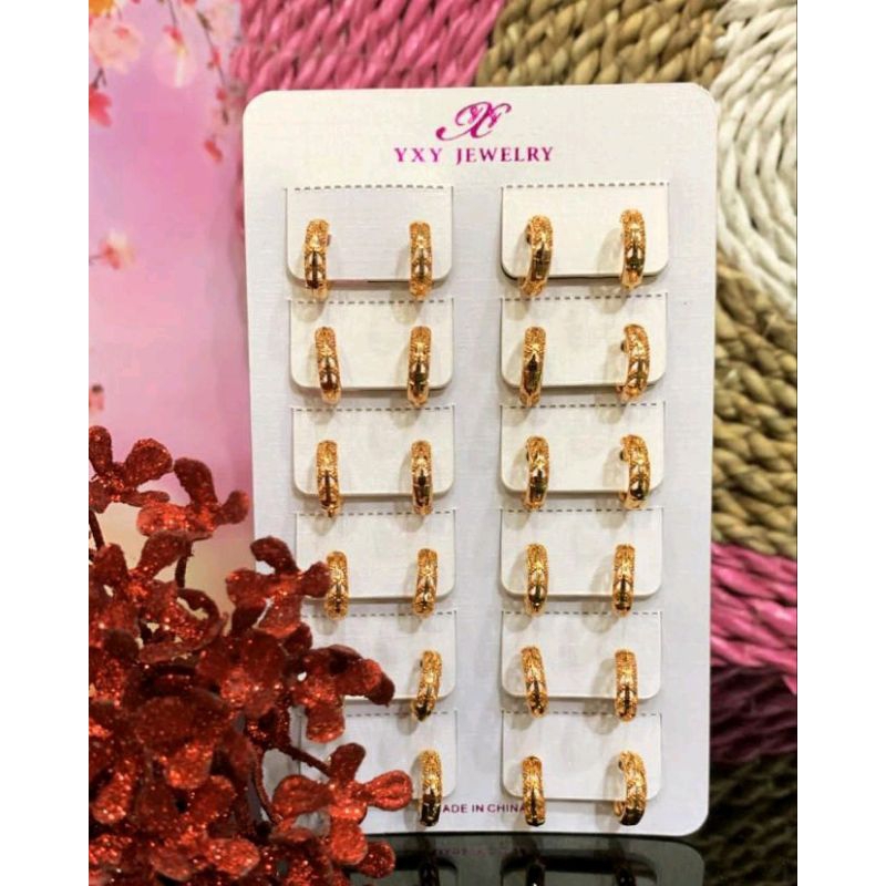 Anting Gold Lapis emas 18k