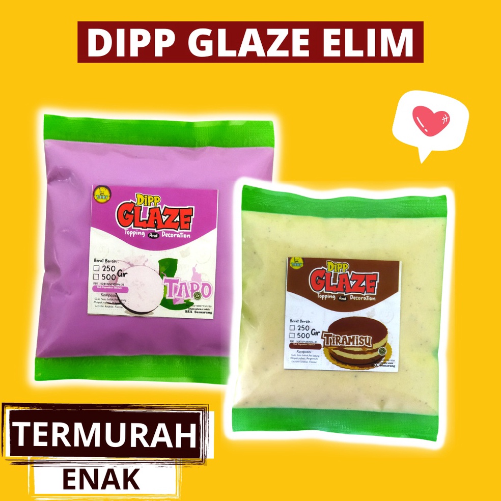 

➻ 500 GR DIPP GLAZE ELIMAS 63