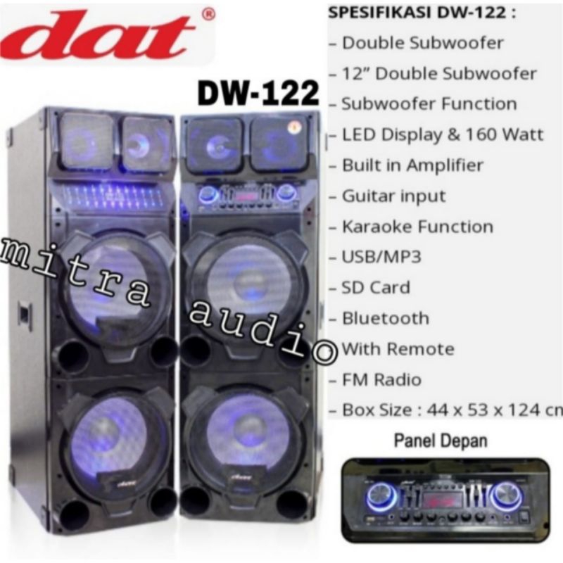 Speaker aktif pasif 15 inch professional DAT DW 122