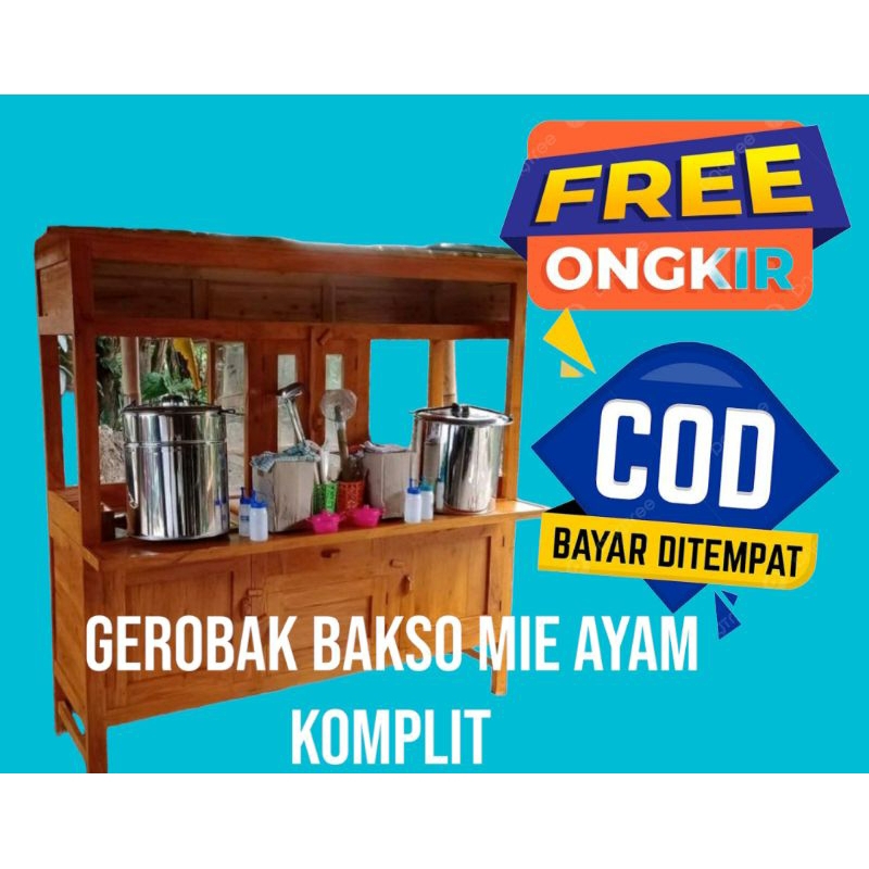 GEROBAK BAKSO MIE AYAM KOMPLIT
