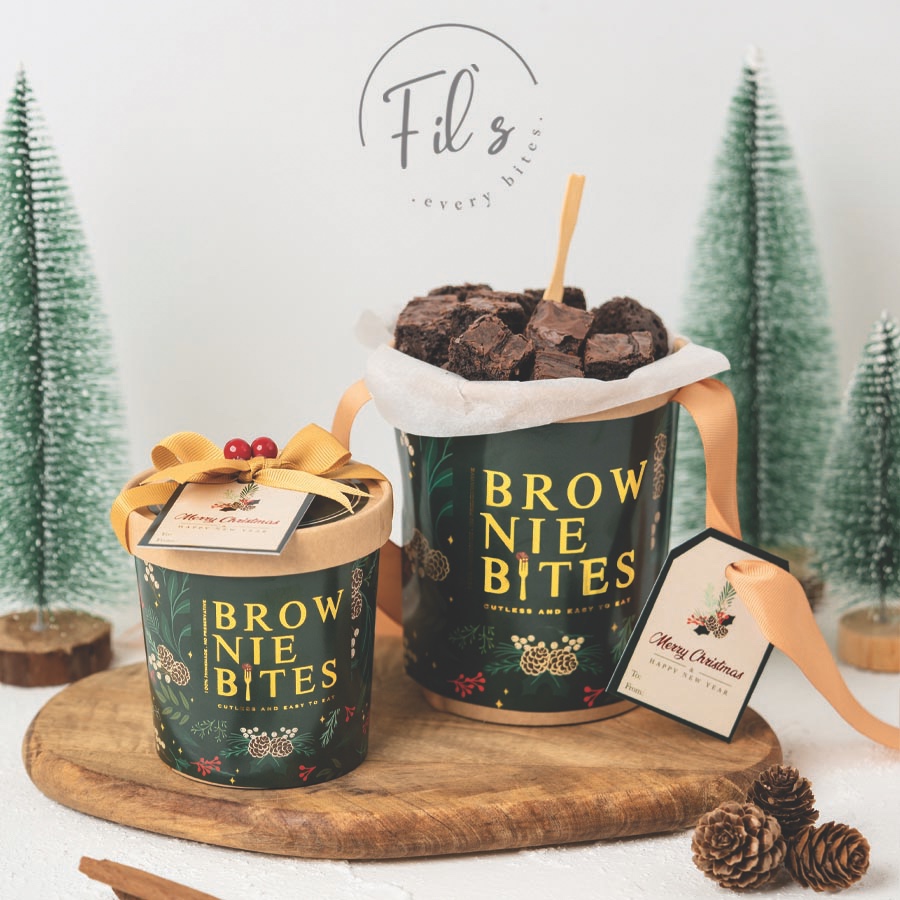 

Brownies Bite / Bingkisan Natal / Hampers Natal / Christmas Hampers / BIngkisan Natal Brownies Big