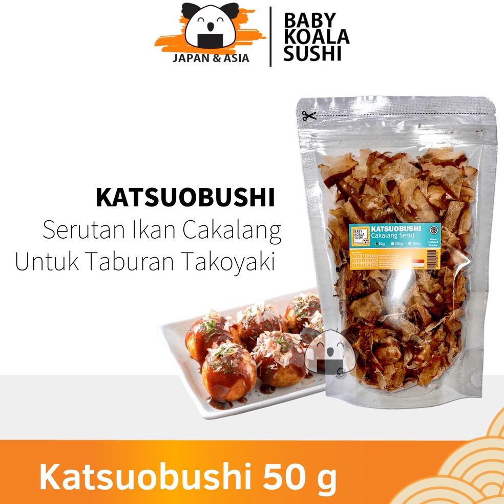 

M0del Terk!ni KATSUOBUSHI Bonito Flakes 50 g Halal │ Taburan Takoyaki Katsuo Bushi Serutan Ikan Cakalang Special Price